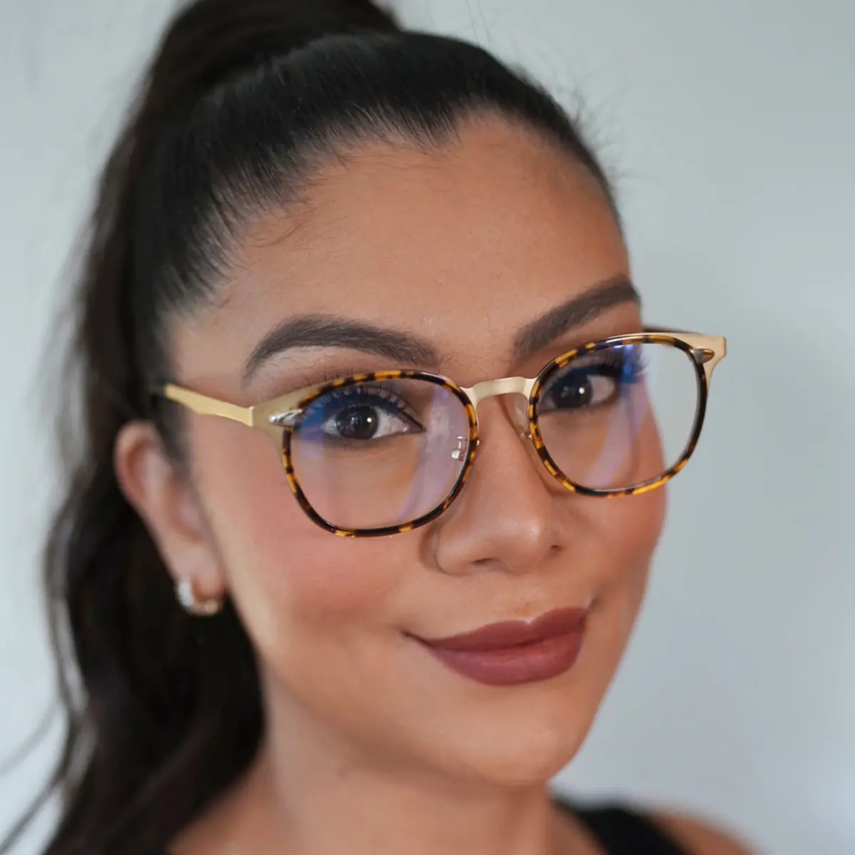 Oval Tortoiseshell/Gold Eyeglasses