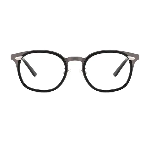 Oval Bright Gray Eyeglasses