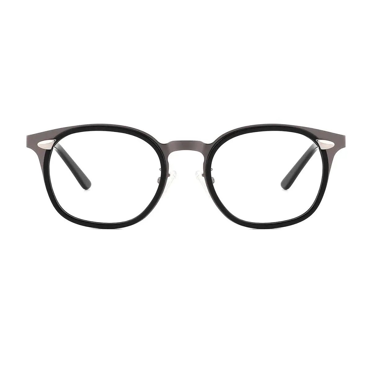 Oval Bright Gray Eyeglasses