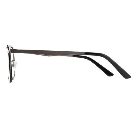 Oval Bright Gray Eyeglasses