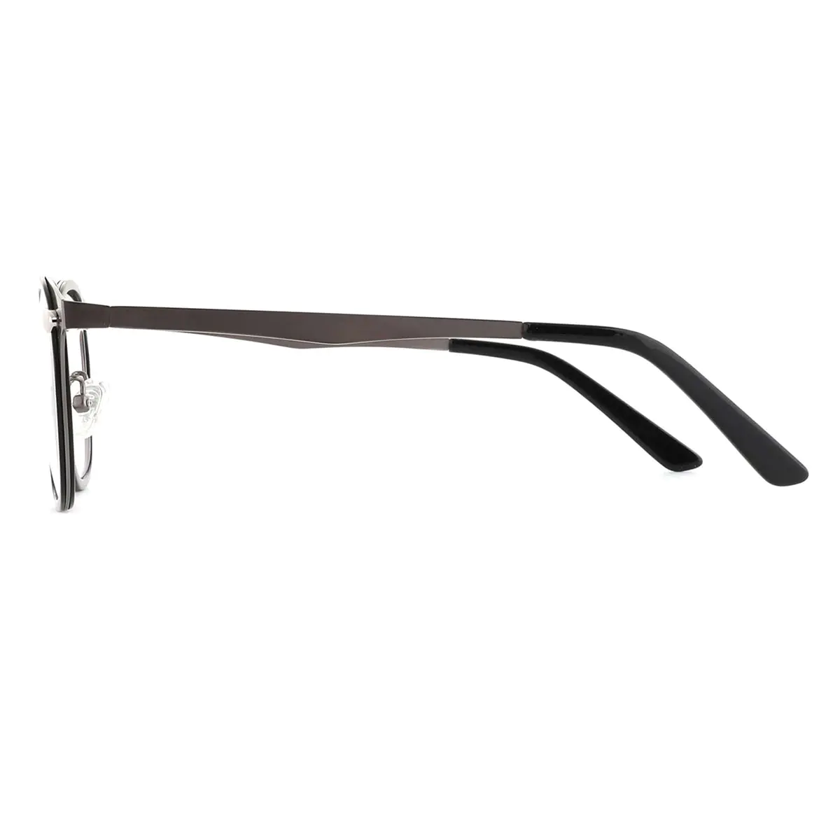 Oval Bright Gray Eyeglasses