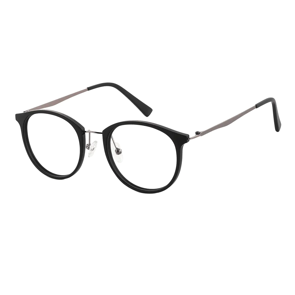 Oval Black Eyeglasses