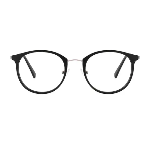 Oval Black Eyeglasses