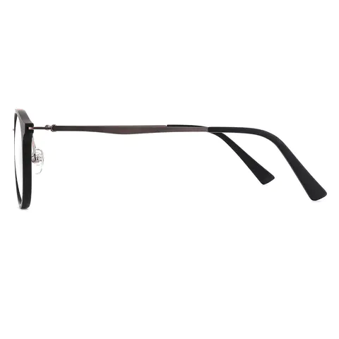 Oval Black Eyeglasses
