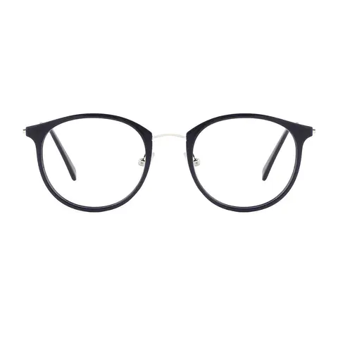 Oval Silver Eyeglasses