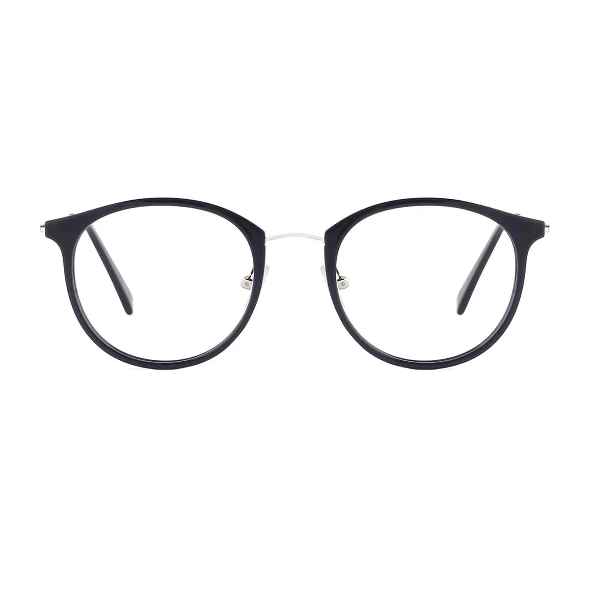 Oval Silver Eyeglasses