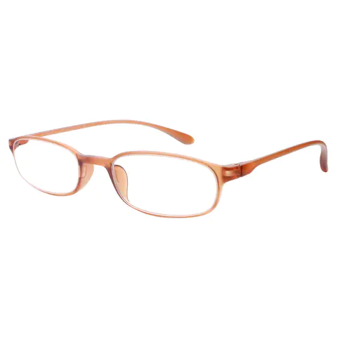Rectangle Orange Reading Glasses