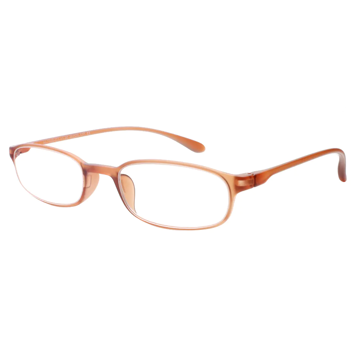 Rectangle Orange Reading Glasses