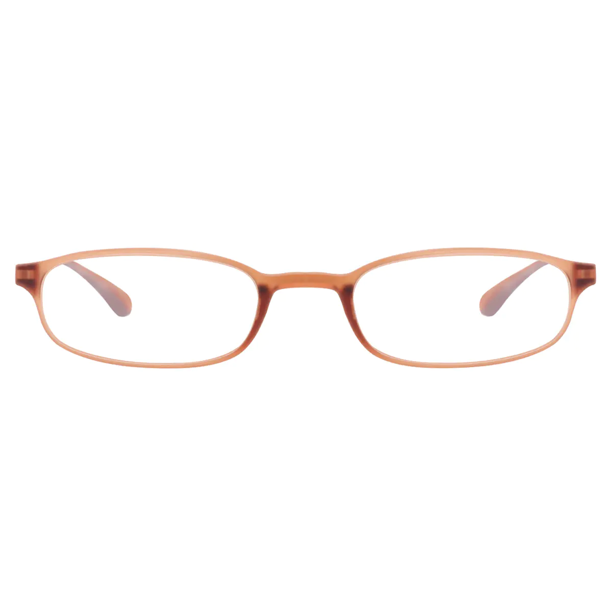 Rectangle Orange Reading Glasses