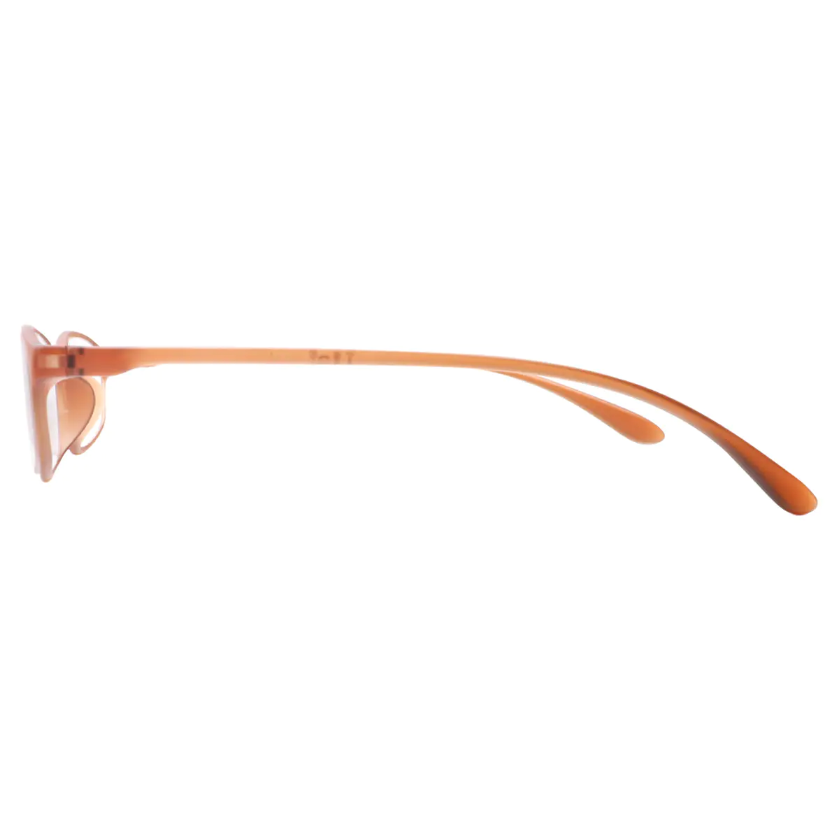 Rectangle Orange Reading Glasses