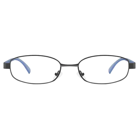 Round Blue Reading Glasses