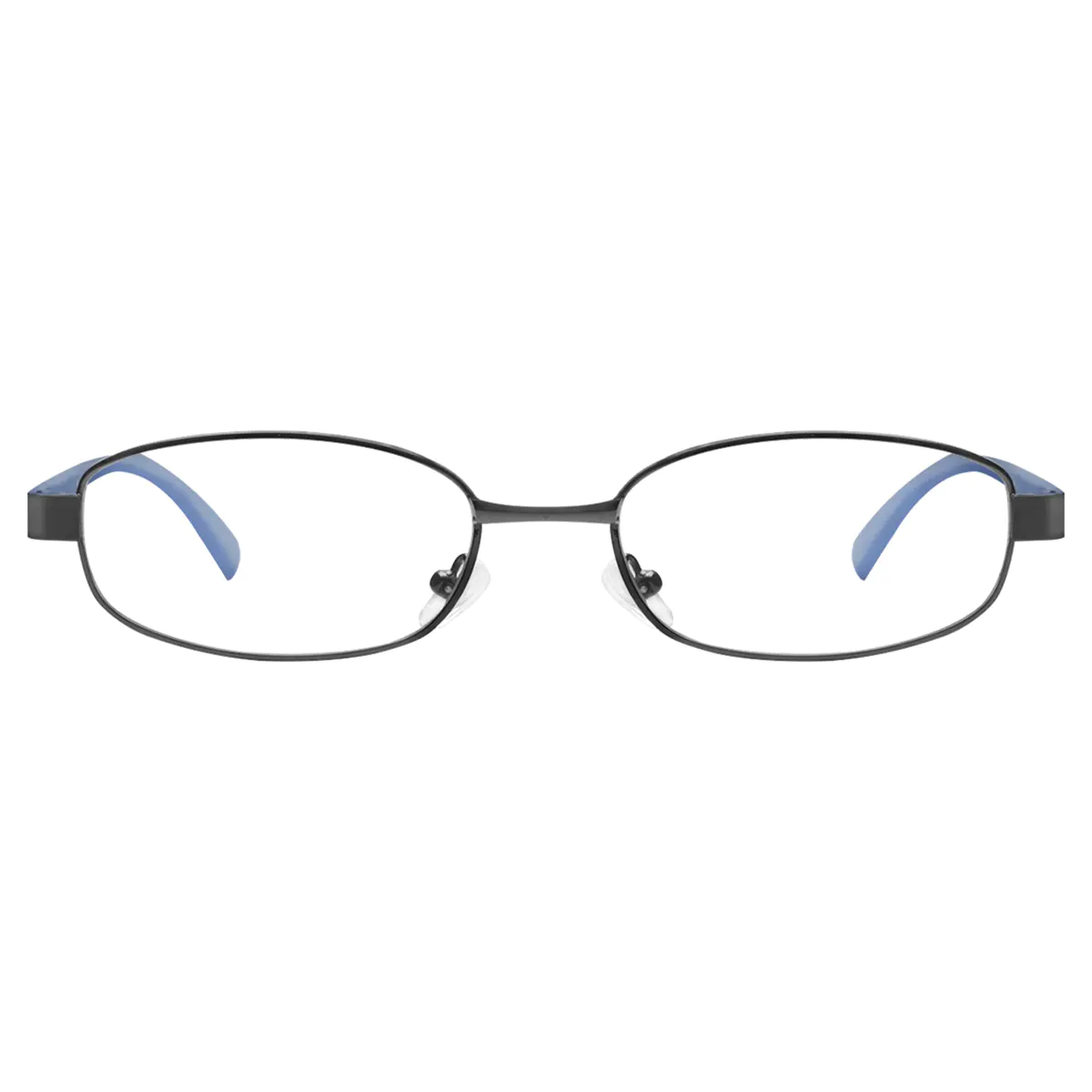 Round Blue Reading Glasses