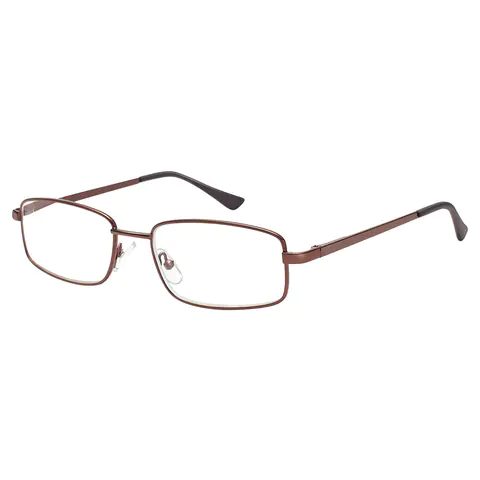 Rectangle Brown Reading Glasses