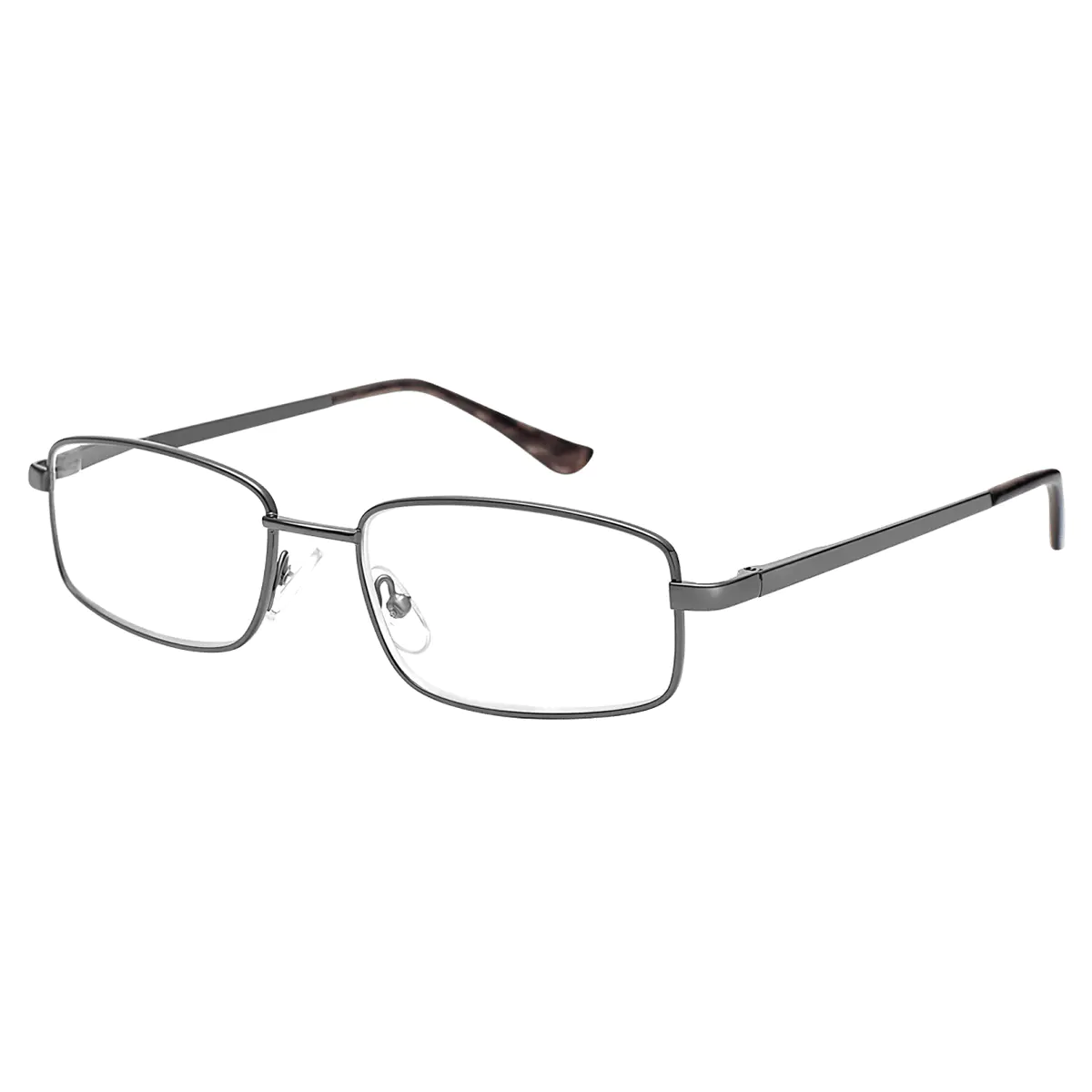 Rectangle Silver Reading Glasses