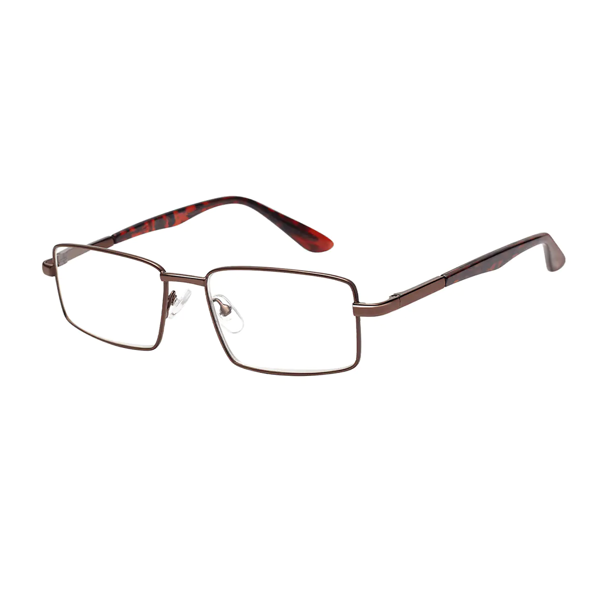 Rectangle Brown Reading Glasses