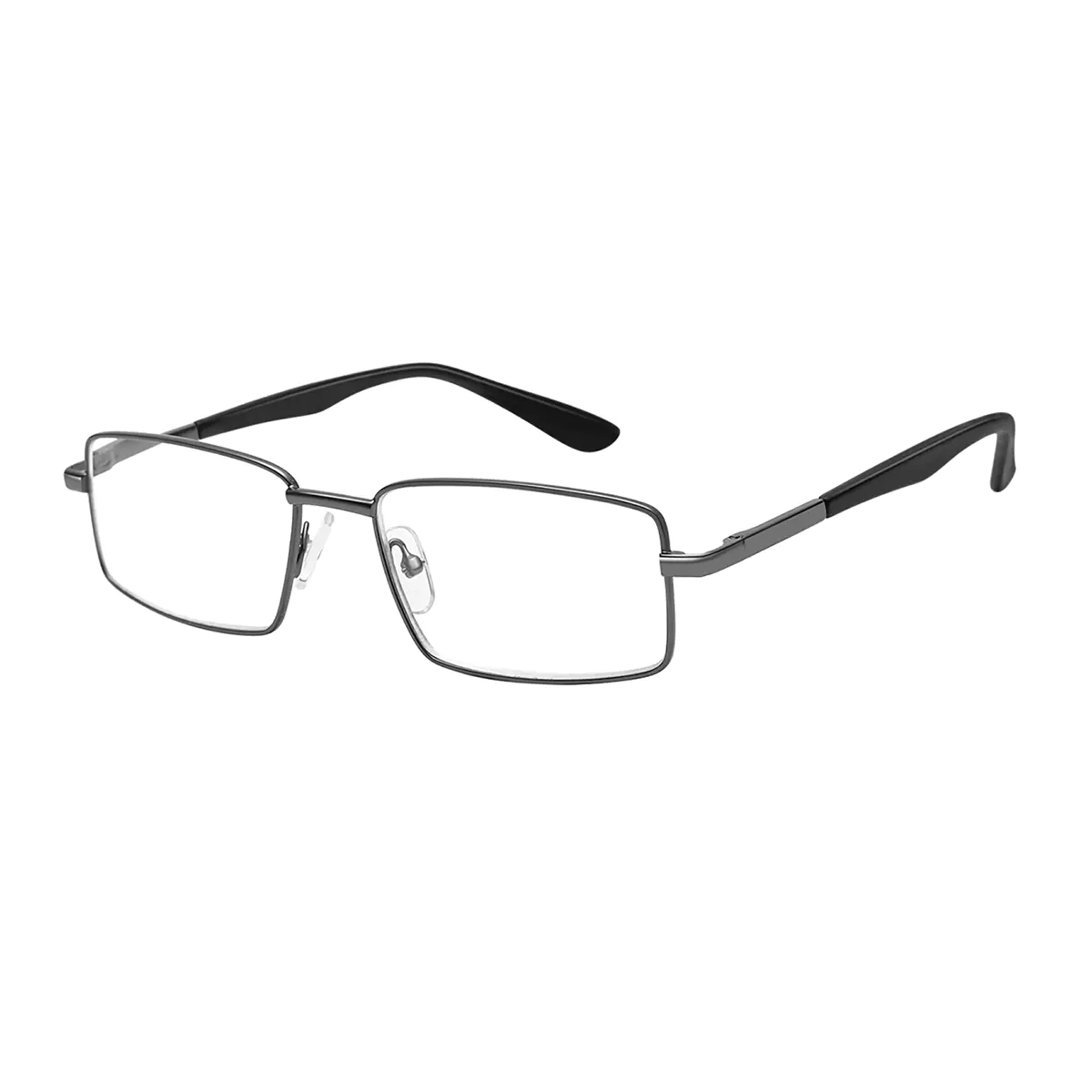 Rectangle Silver Reading Glasses