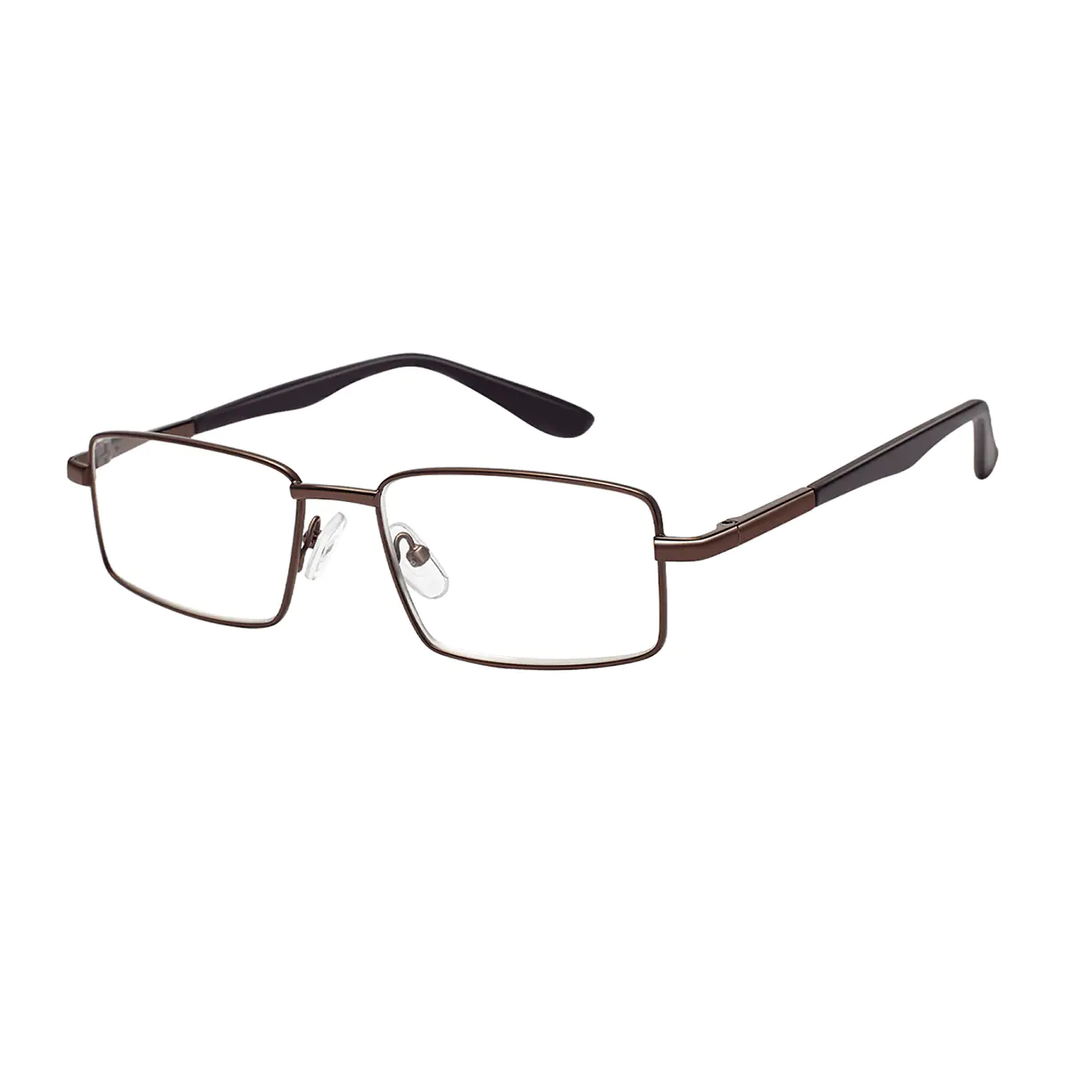 Rectangle Brown Reading Glasses