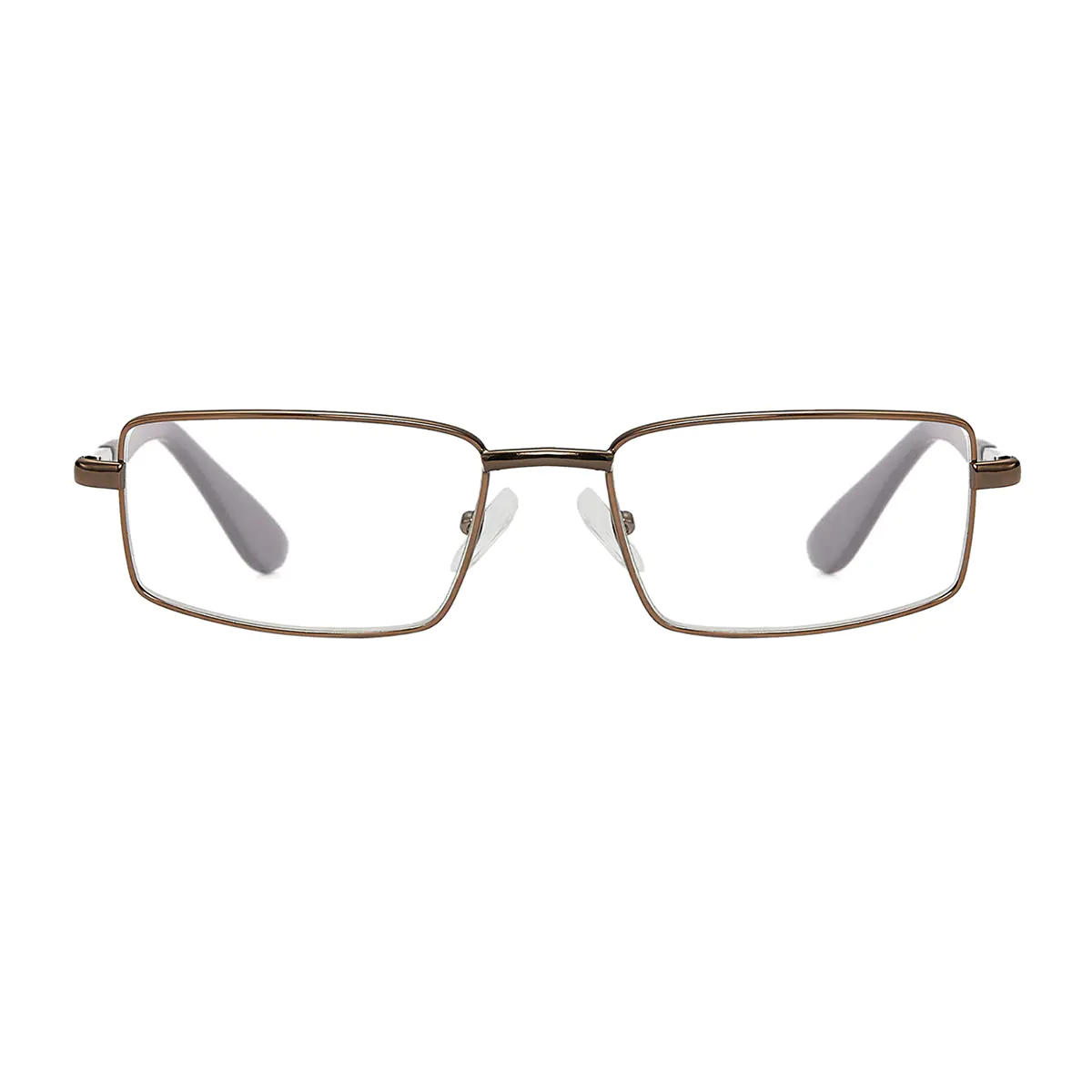 Rectangle Brown Reading Glasses