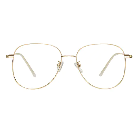 Square Gold Eyeglasses