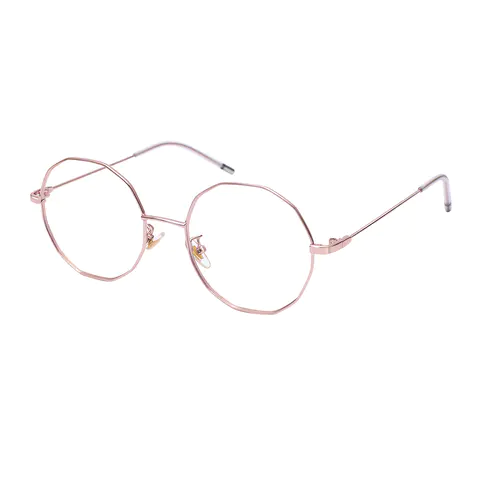 Geometric Rose Gold Eyeglasses