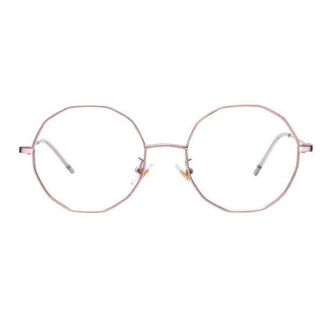 Geometric Rose Gold Eyeglasses