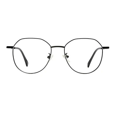 Geometric Black Eyeglasses