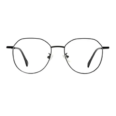 Geometric Black Eyeglasses
