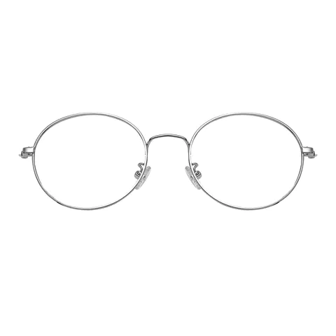 Round Silver Eyeglasses