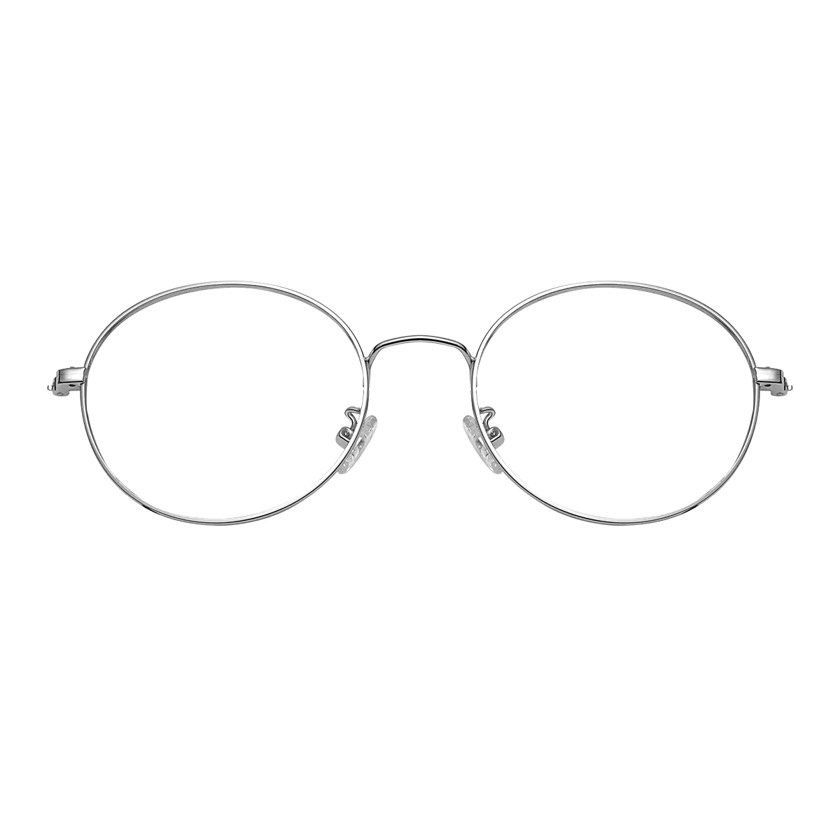 Round Silver Eyeglasses