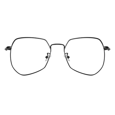 Geometric Black Eyeglasses