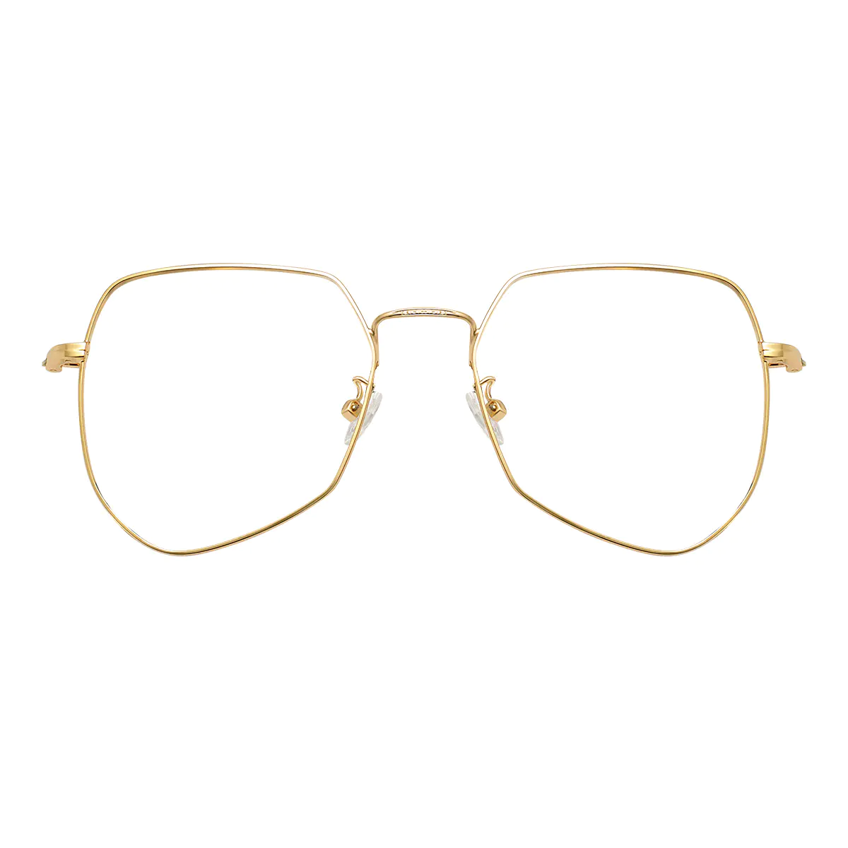 Geometric Gold Eyeglasses