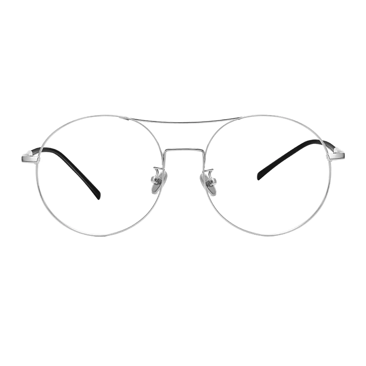Aviator Silver Eyeglasses
