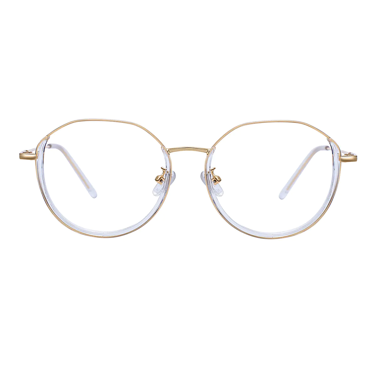 Round Gold Eyeglasses