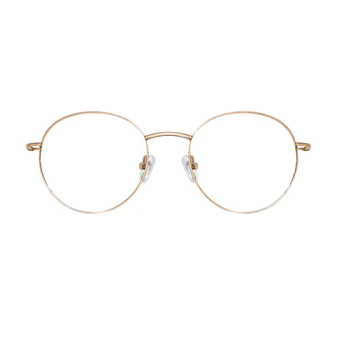 Oval Gold Eyeglasses