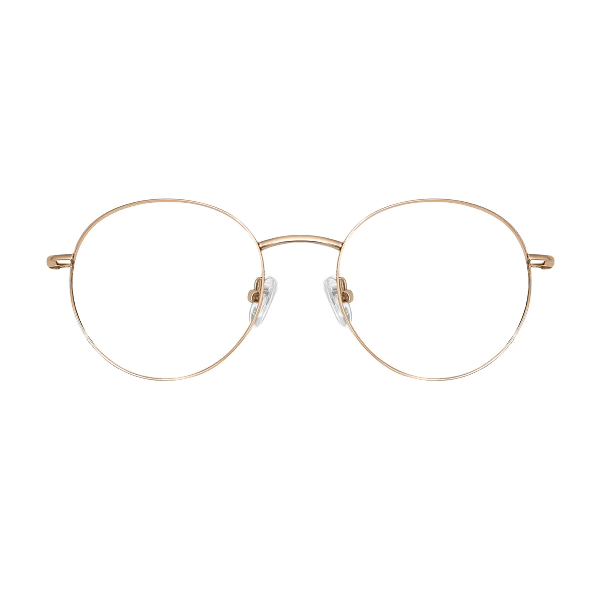 Oval Gold Eyeglasses