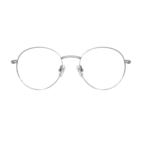 Oval Silver Eyeglasses