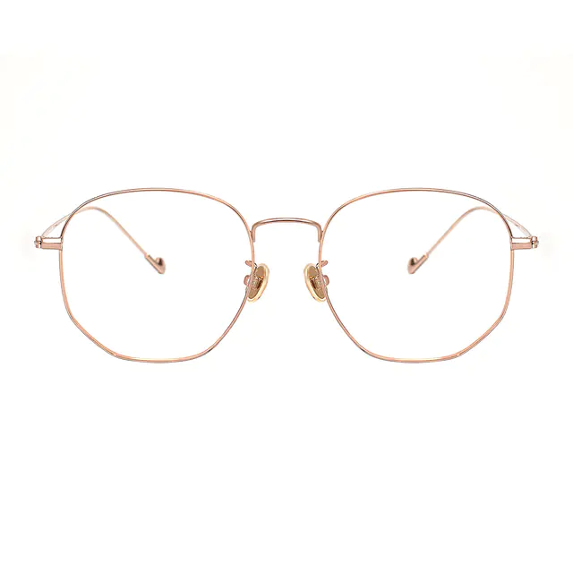 Rectangle Rose Gold Eyeglasses