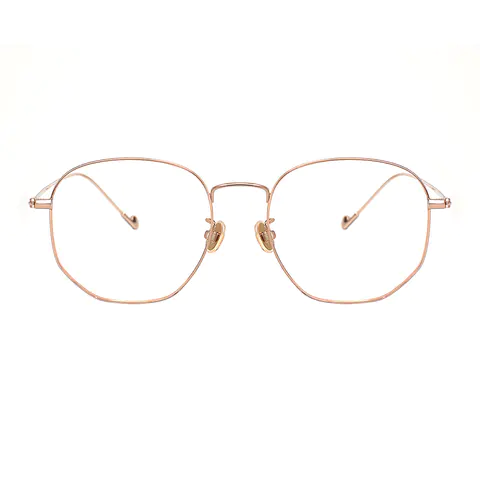 Rectangle Rose Gold Eyeglasses