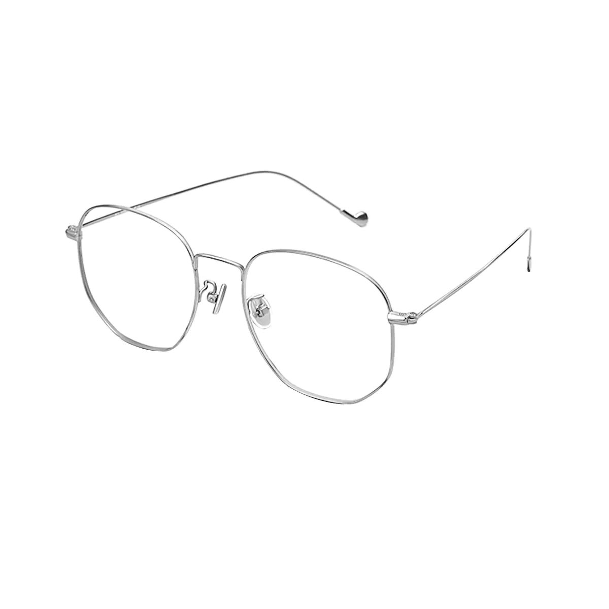 Rectangle Silver Eyeglasses