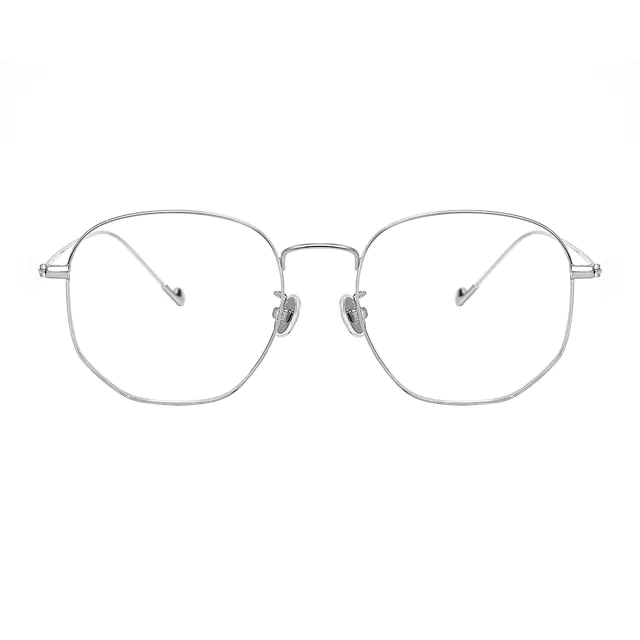 Rectangle Silver Eyeglasses