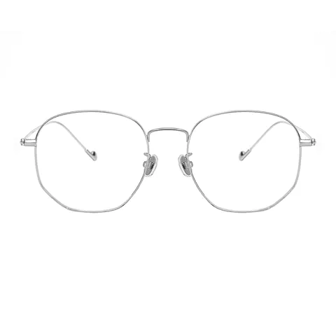 Rectangle Silver Eyeglasses