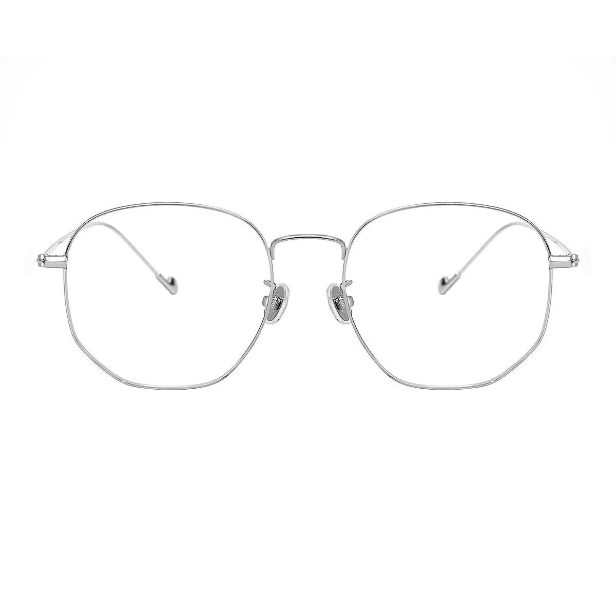 Rectangle Silver Eyeglasses
