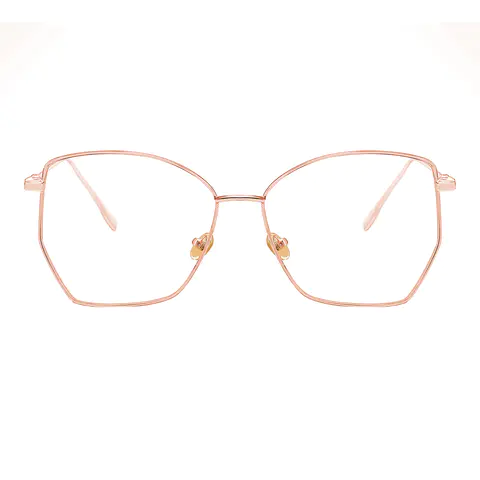Geometric Rose Gold Eyeglasses