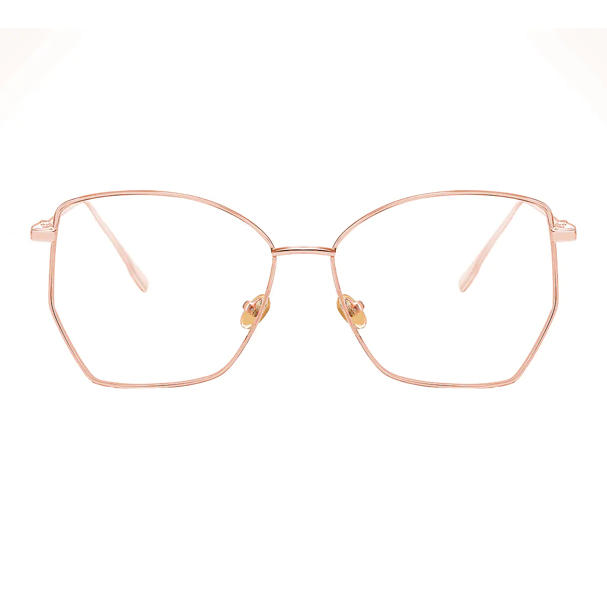 Geometric Rose Gold Eyeglasses