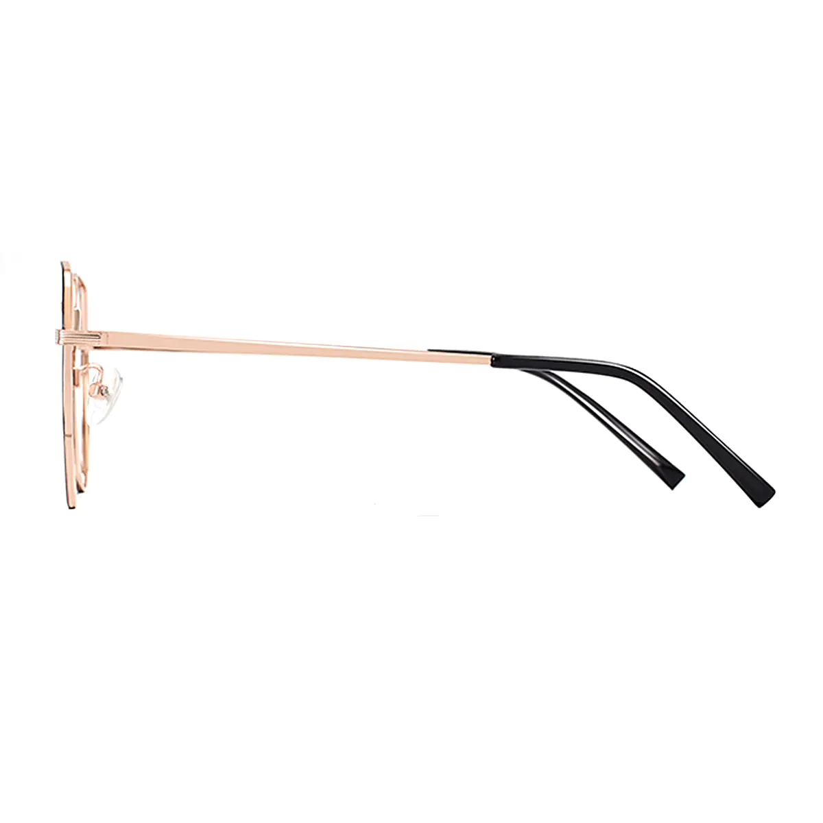 Oval Black Gold Reading Glasses