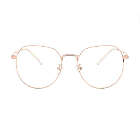 Oval Rose Gold Eyeglasses