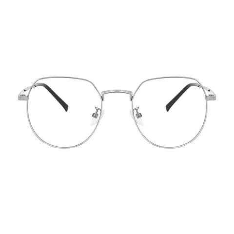 Oval Silver Eyeglasses