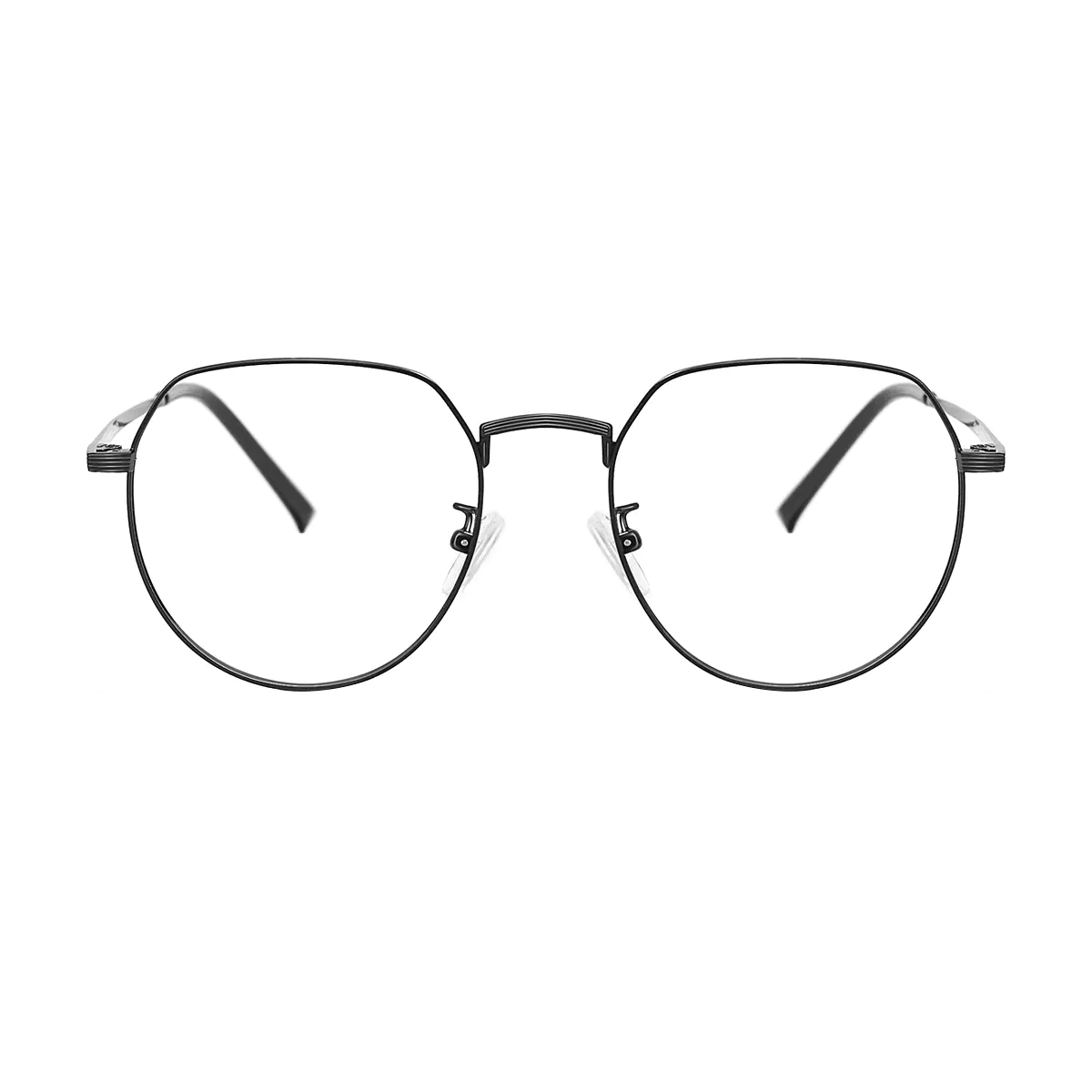 Oval Black Reading Glasses