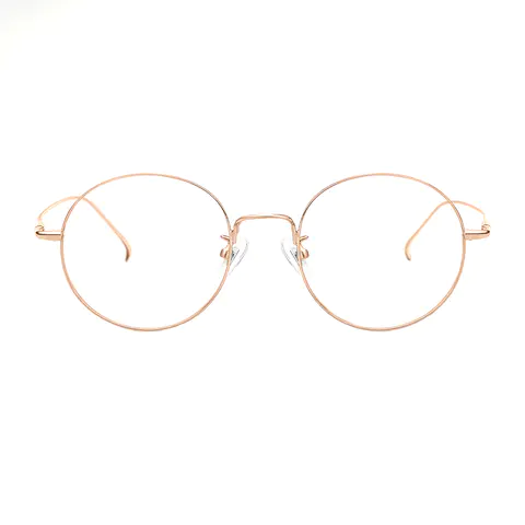 Round Rose Gold Eyeglasses
