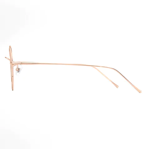 Round Rose Gold Eyeglasses
